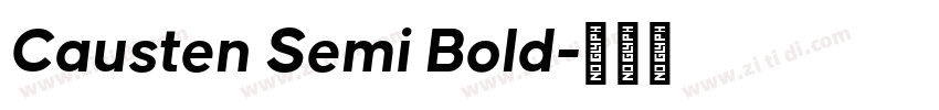 Causten Semi Bold字体转换